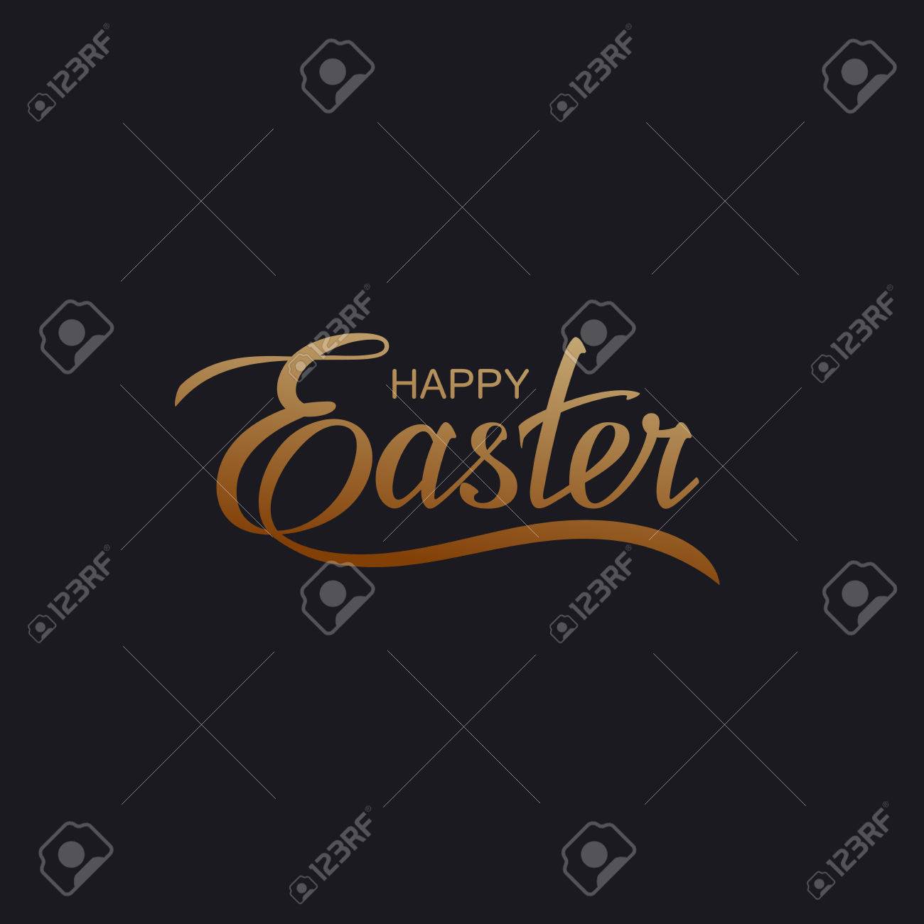 Happy Easter. Vector Illustration Of Holiday Religious Easter Lettering - 52043400 Happy Easter. Vector Illustration Of Holiday Religious Easter Lettering - 52043400