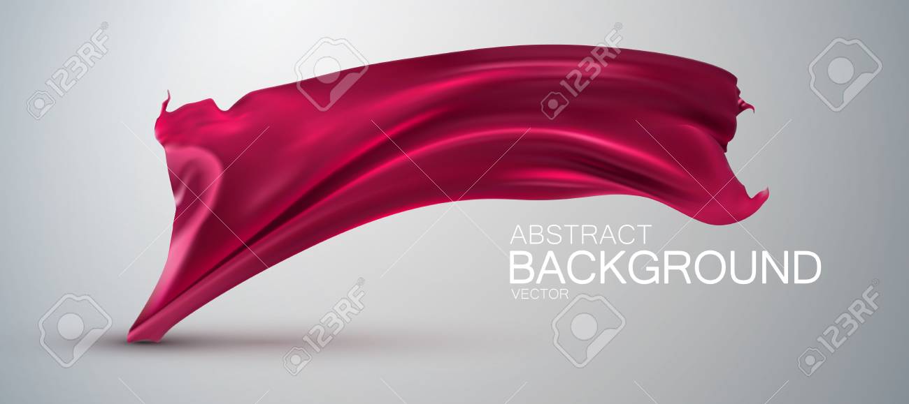 pink silk fabric vector illustration with pink satin or silk