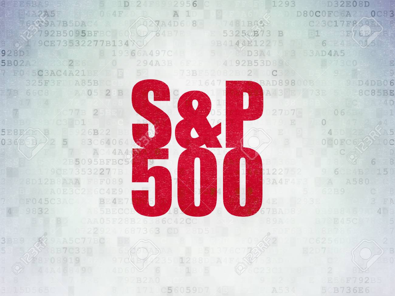 Stock Market Indexes Concept Painted Red Word S P 500 On Digital Stock Photo Picture And Royalty Free Image Image