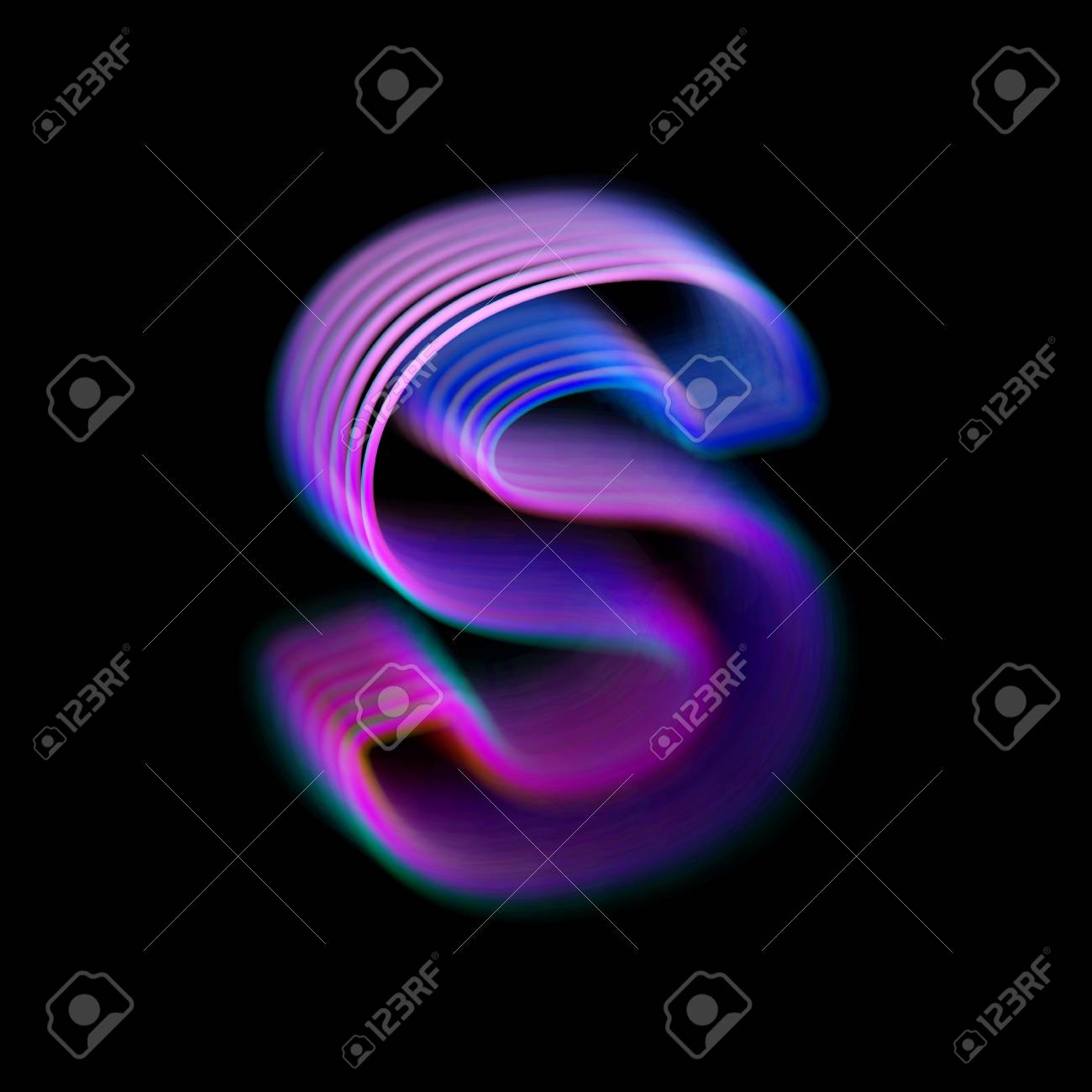 Blurred 3D Letter S Logo. Modern Technology Digital Logotype Design. Glassy  Letter S With Blue Glowing Curves. Good Logo For Information Technology,  Science Companies. Eps 10, Vector Illustration. Royalty Free SVG, Cliparts,, image size:1300x1300