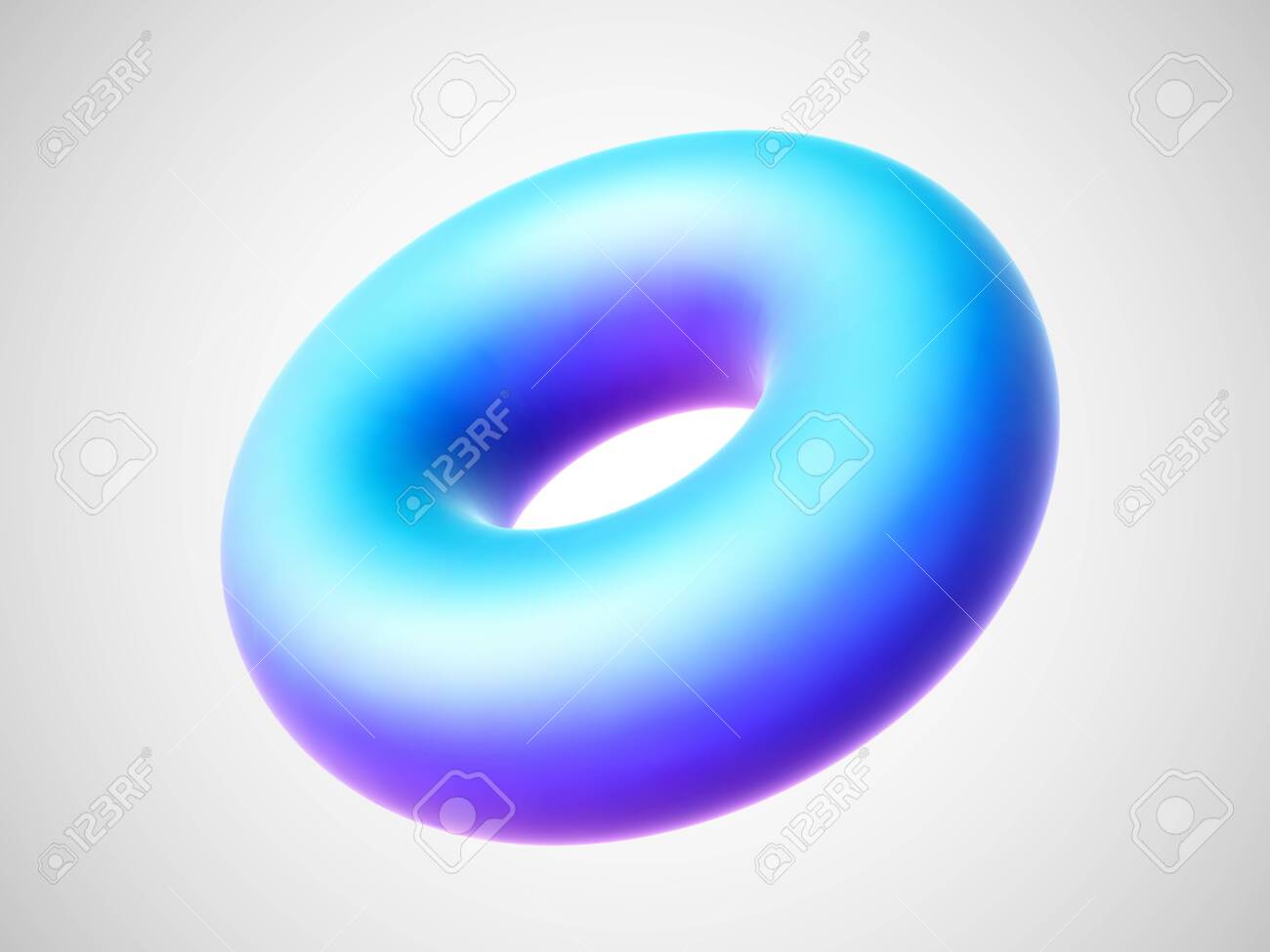 3D blue torus isolated on white background. Bright design element in shape of torus or ring figure. Concept of unhealthy sweet food - glazed donut. Vector illustration of ring geometric object. - 143621196 3D blue torus isolated on white background. Bright design element in shape of torus or ring figure. Concept of unhealthy sweet food - glazed donut. Vector illustration of ring geometric object. - 143621196