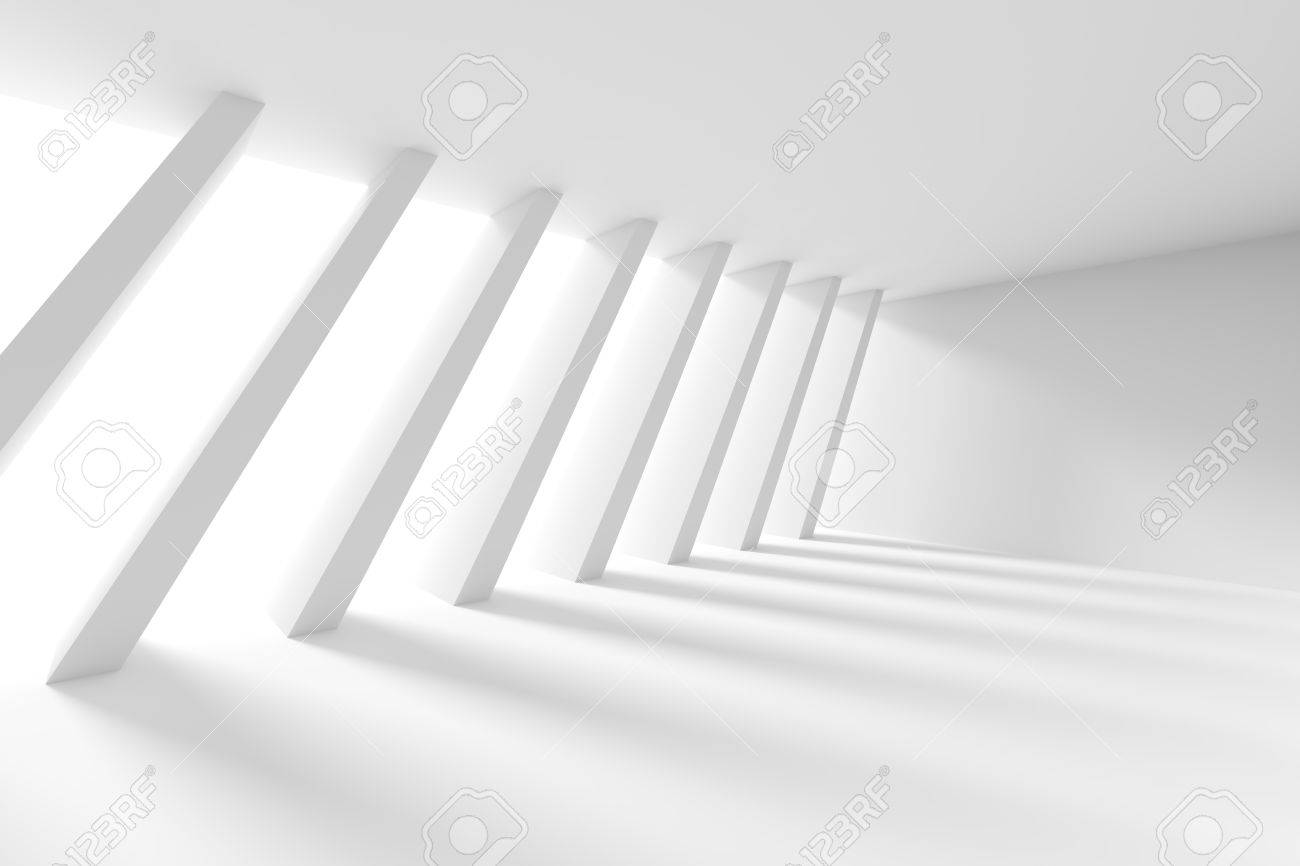 3d Illustration od White Interior Design. Empty Room with Window and Columns. Abstract Architecture Background - 69869909 3d Illustration od White Interior Design. Empty Room with Window and Columns. Abstract Architecture Background - 69869909