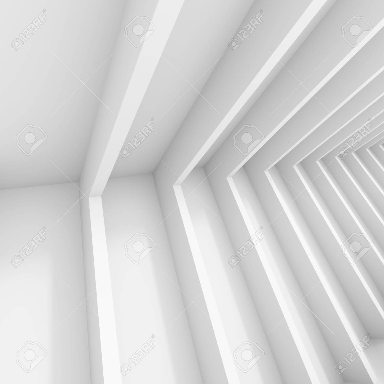 抽象的な建築デザイン 白いモダンな背景 最小限のモダンな建物の建設 列の壁紙 3 D レンダリング の写真素材 画像素材 Image