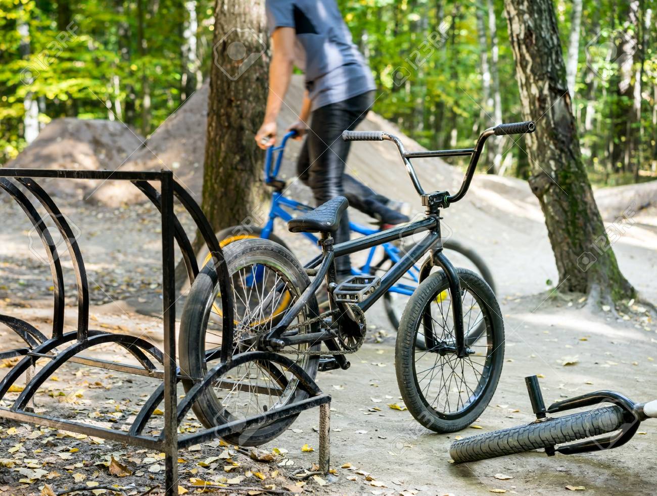 trampoline bmx bike