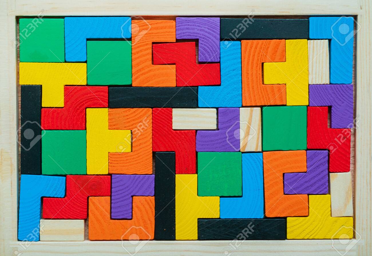 tetris wooden blocks