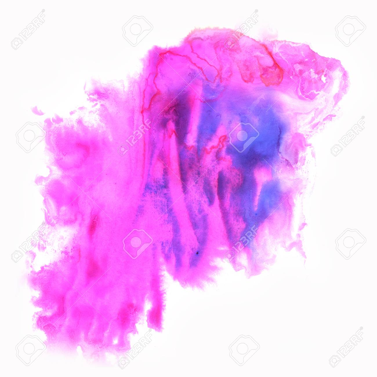 Tache Couleur Macro Tache Texture Isole Bleu Fond Blanc Violet Banque D Images Et Photos Libres De Droits Image