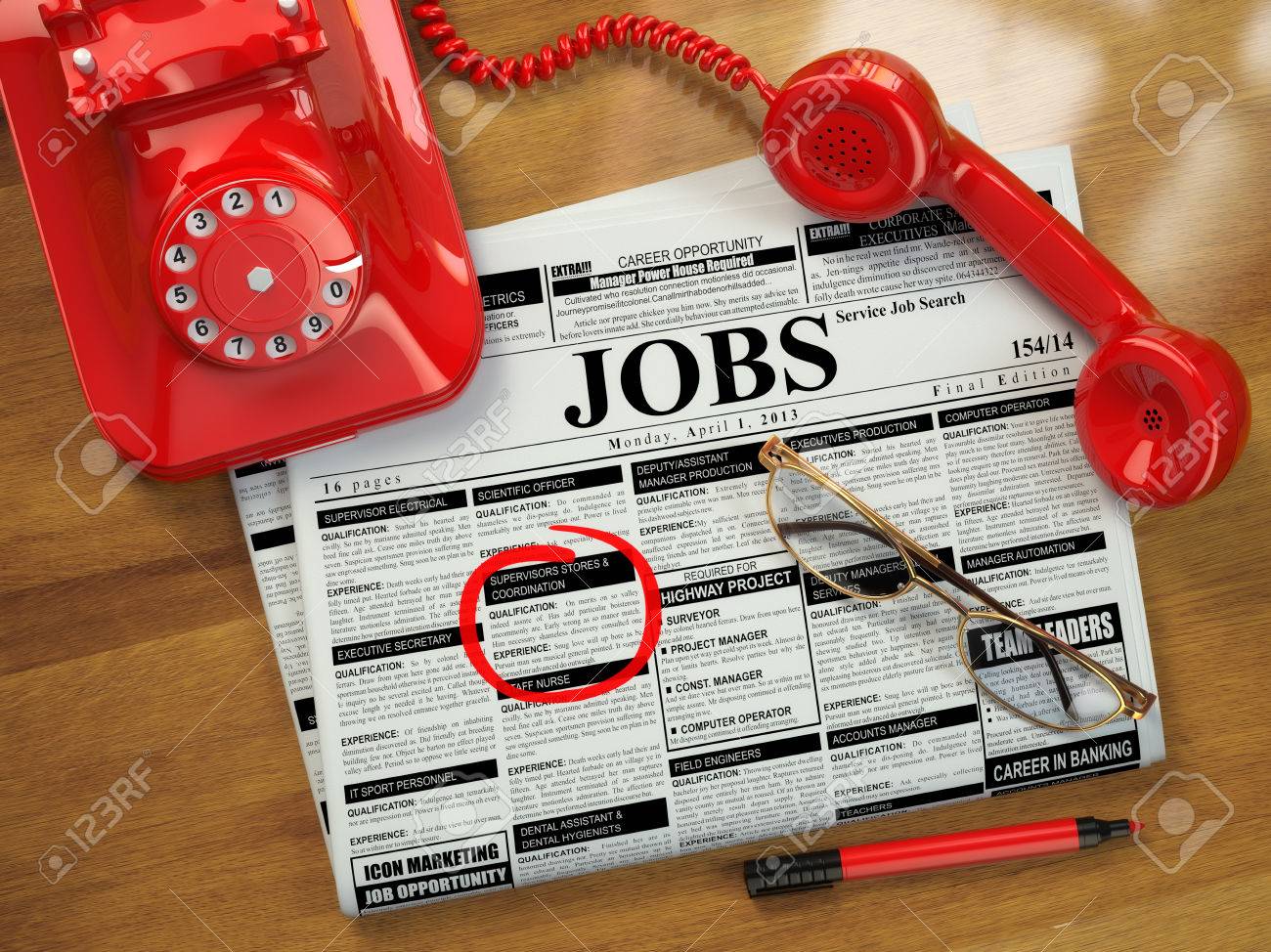 looking for a job jobs vacancies newspaper with advertisments advertisments