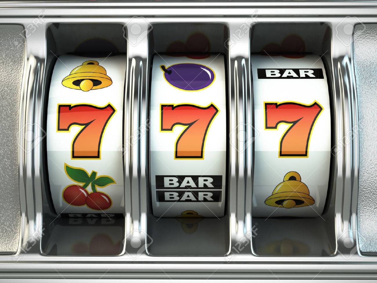 Slot machine with jackpot. Casino concept. 3d - 50983595 Slot machine with jackpot. Casino concept. 3d - 50983595