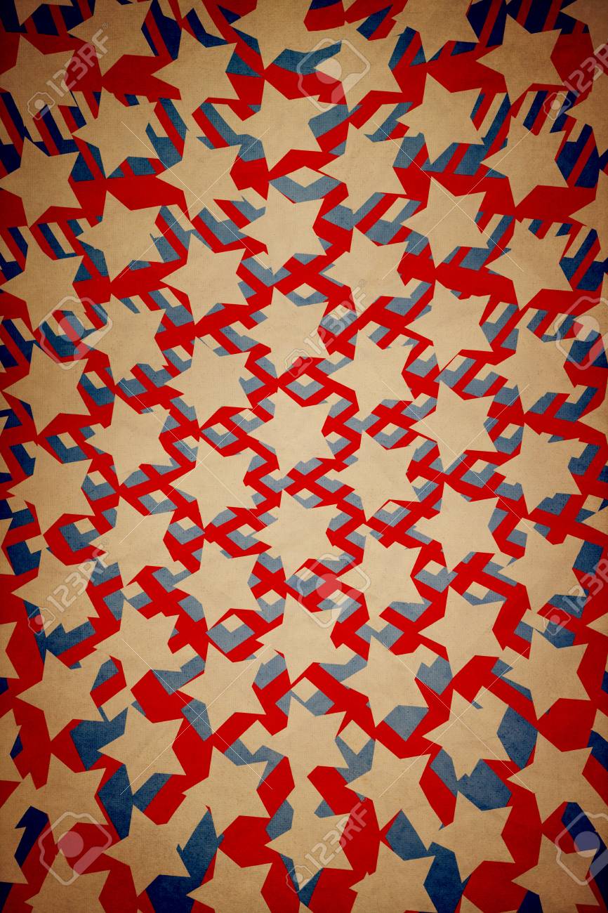 Retro Grunge Amerique Quatre Juillet Papier Peint Banque D Images Et Photos Libres De Droits Image