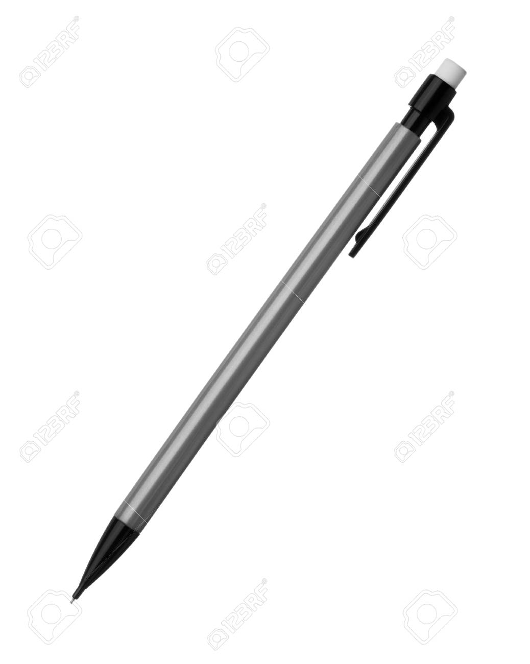 Crayon Gris Automatique Isole Sur Fond Blanc Banque D Images Et Photos Libres De Droits Image