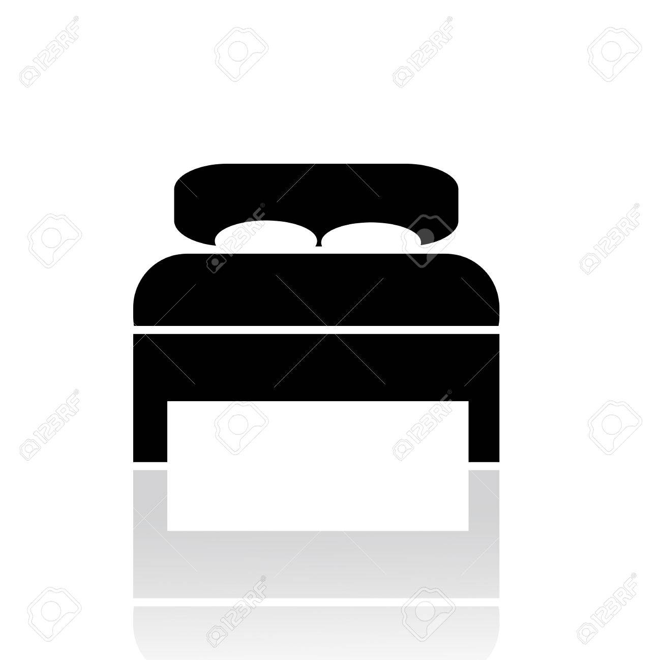 ベッドのシルエット の写真素材 画像素材 Image