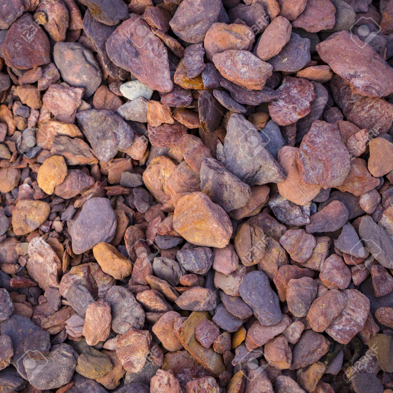 a sample of gravel from travertine and marble used in landscape sample landscape