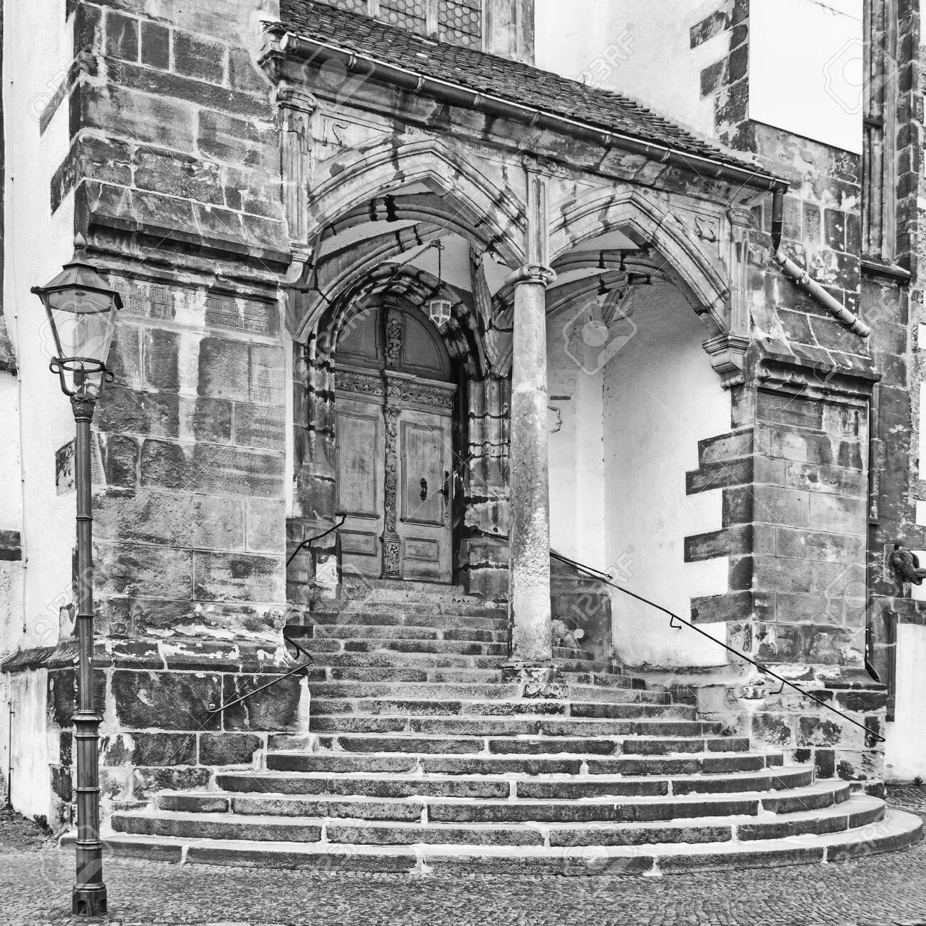 Stairs of the St. Peter and Paul church at Goerlitz, Germany - 153178173 Stairs of the St. Peter and Paul church at Goerlitz, Germany - 153178173