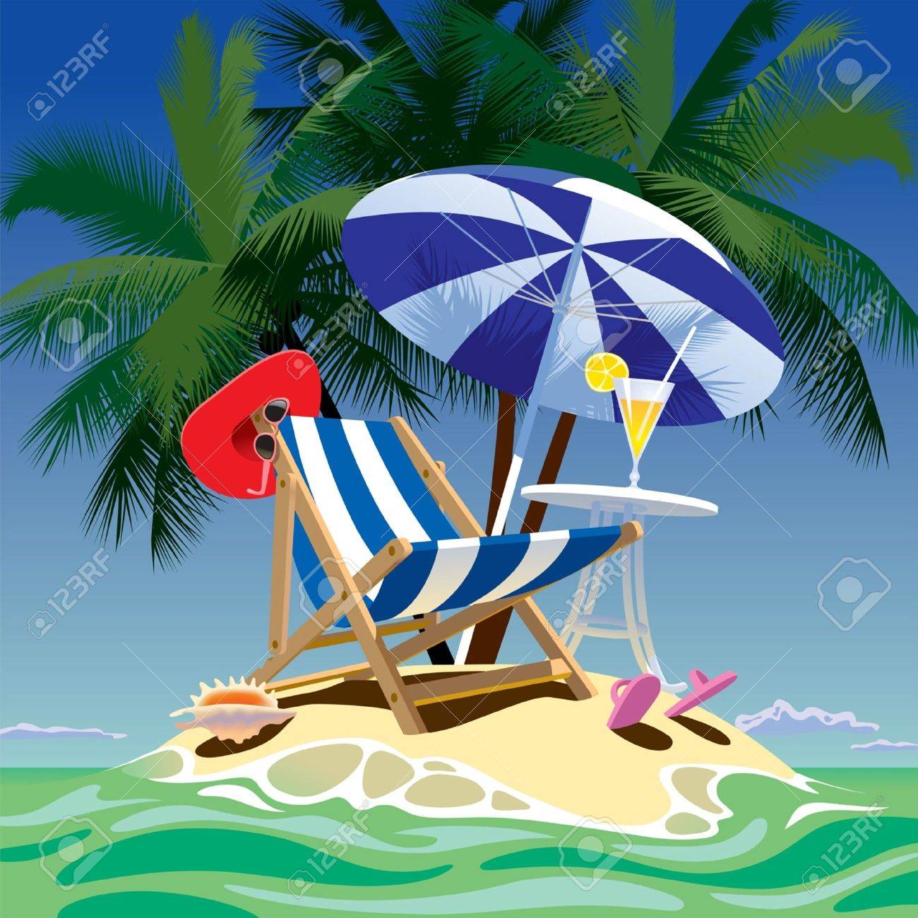 Liegestuhl Mit Sonnenschirm Strand sdatec.com
