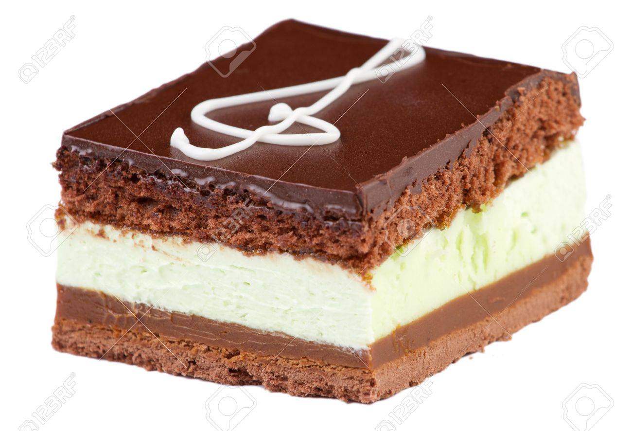 クリームで作られたト音記号記号とチョコレート ケーキ 白で隔離 の写真素材 画像素材 Image 16068871