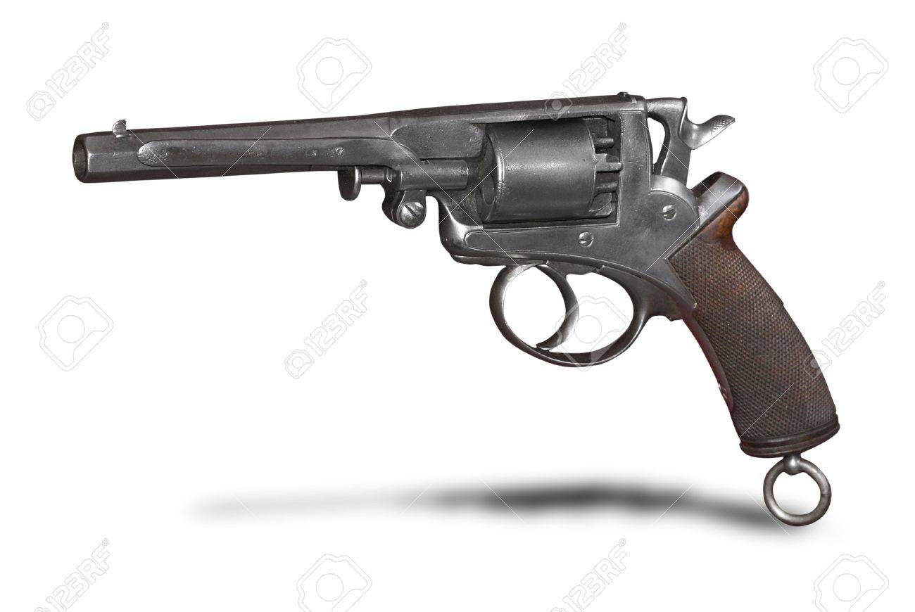 Adams システムのダブル アクション リボルバー イギリス 19 世紀 の写真素材 画像素材 Image