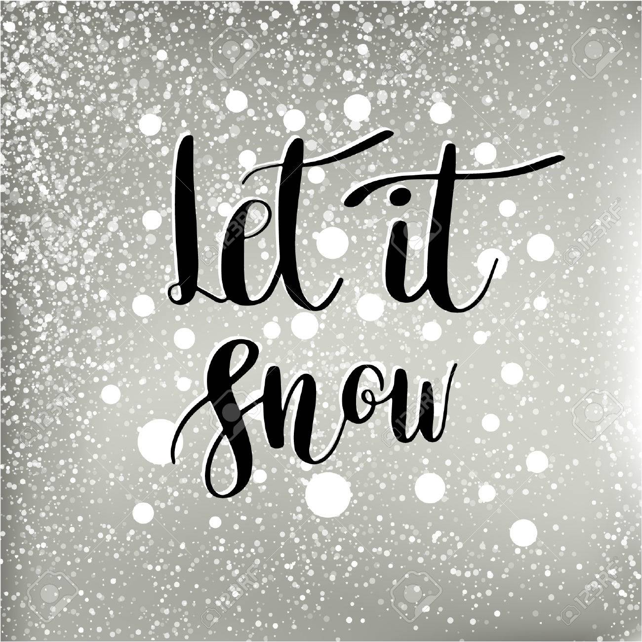 let it snow photo card