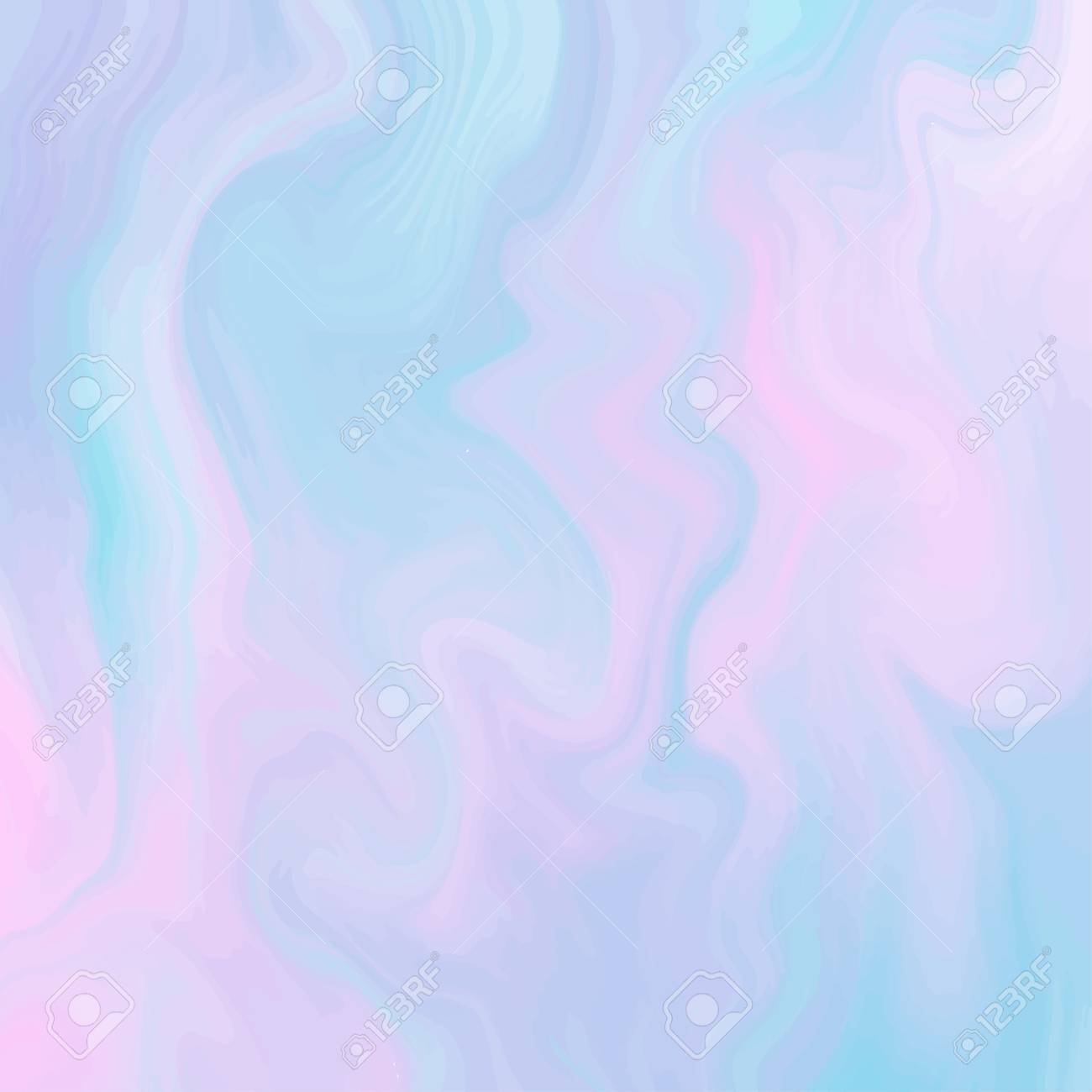 Magic Fairy And Unicorn Background With Light Pastel Rainbow