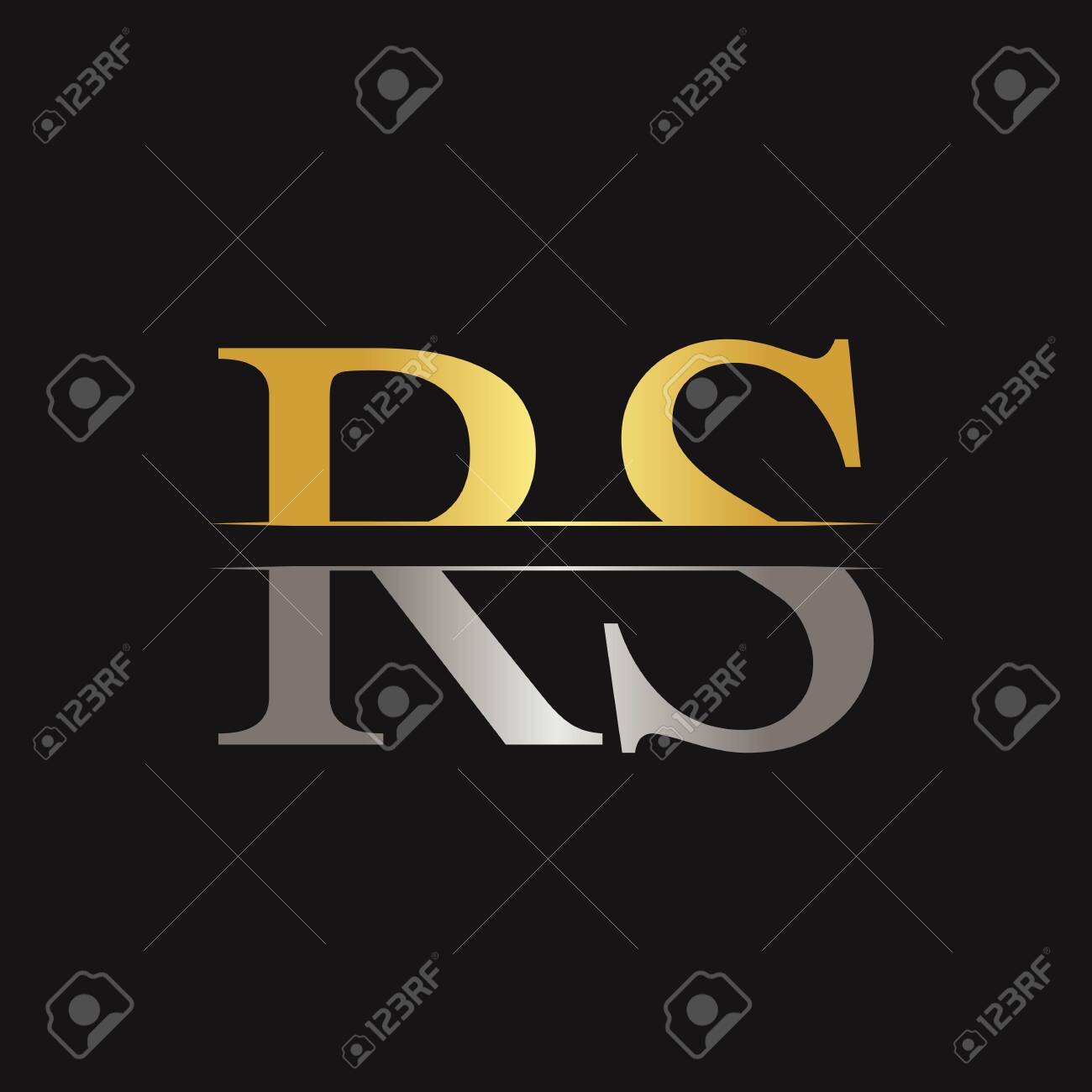 Abstract Letter RS Logo Design Vector Template. Creative Gold And Silver  Colors RS Letter Logo Design Royalty Free SVG, Cliparts, Vectors, and Stock  Illustration. Image 140900709., image size:1300x1300
