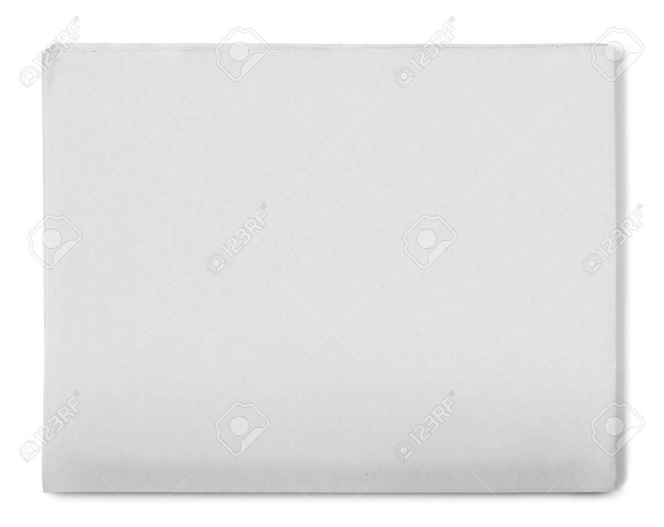 blank grey newspaper on