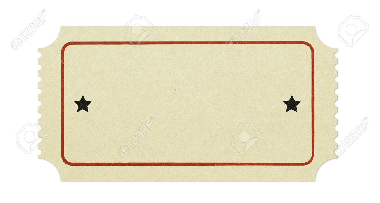 old blank ticket stock photo picture and royalty free image image