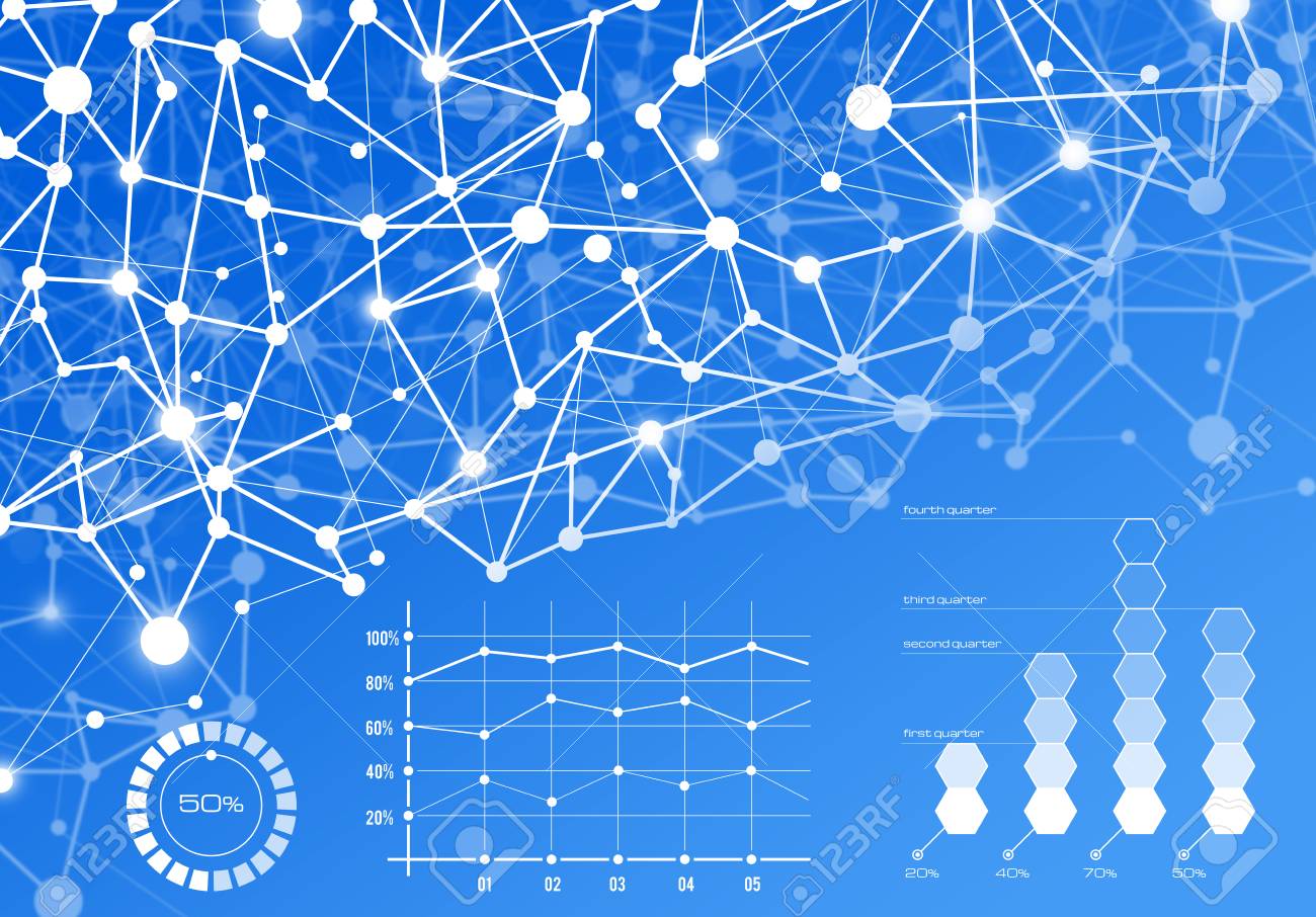 ネットワーク接続のノードの写真素材・画像素材 Image 65305204