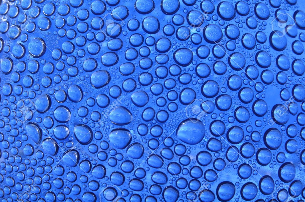 Water Droplet In Blue Color Background Texture Stock Photo Picture And Royalty Free Image Image