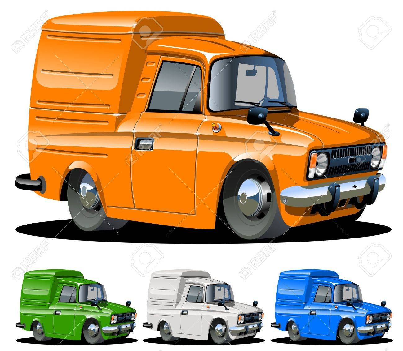 Vector cartoon van on click repaint - 11273001 Vector cartoon van on click repaint - 11273001