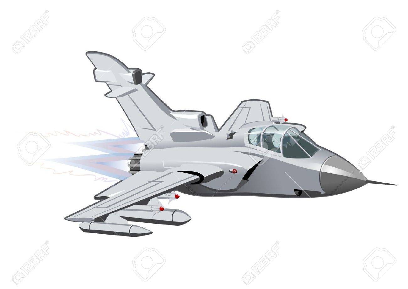 vector cartoon fighter plane available eps 10 vector format