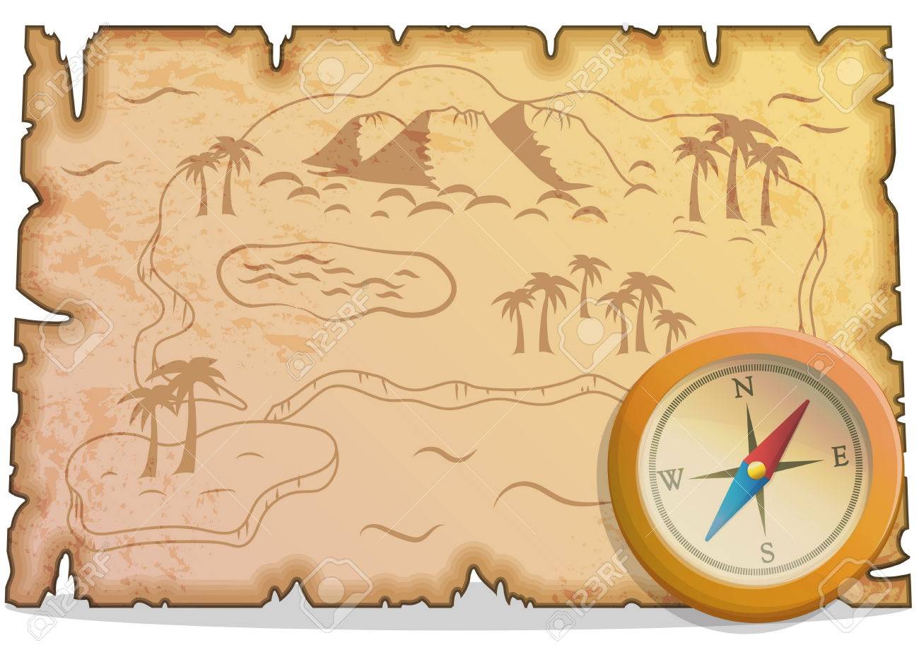 Collection D Articles Pirates Pour Voyage De Chasse Au Tresor Et La Navigation Accessoires Voyage De Chasse Au Tresor Boussole Carte Ancienne Jeu Et App Ui Icones Clip Art Libres De Droits