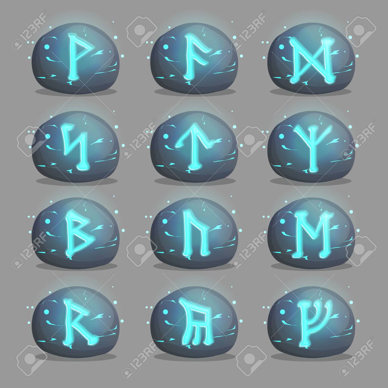 ケルトの神秘的な印と文字中輝く魔法のルーン文字石のコレクション デザイン要素やクエストのアイコン のイラスト素材 ベクタ Image ケルトの神秘的な印と文字中輝く魔法のルーン文字石のコレクション デザイン要素やクエストのアイコン のイラスト素材 ベクタ Image