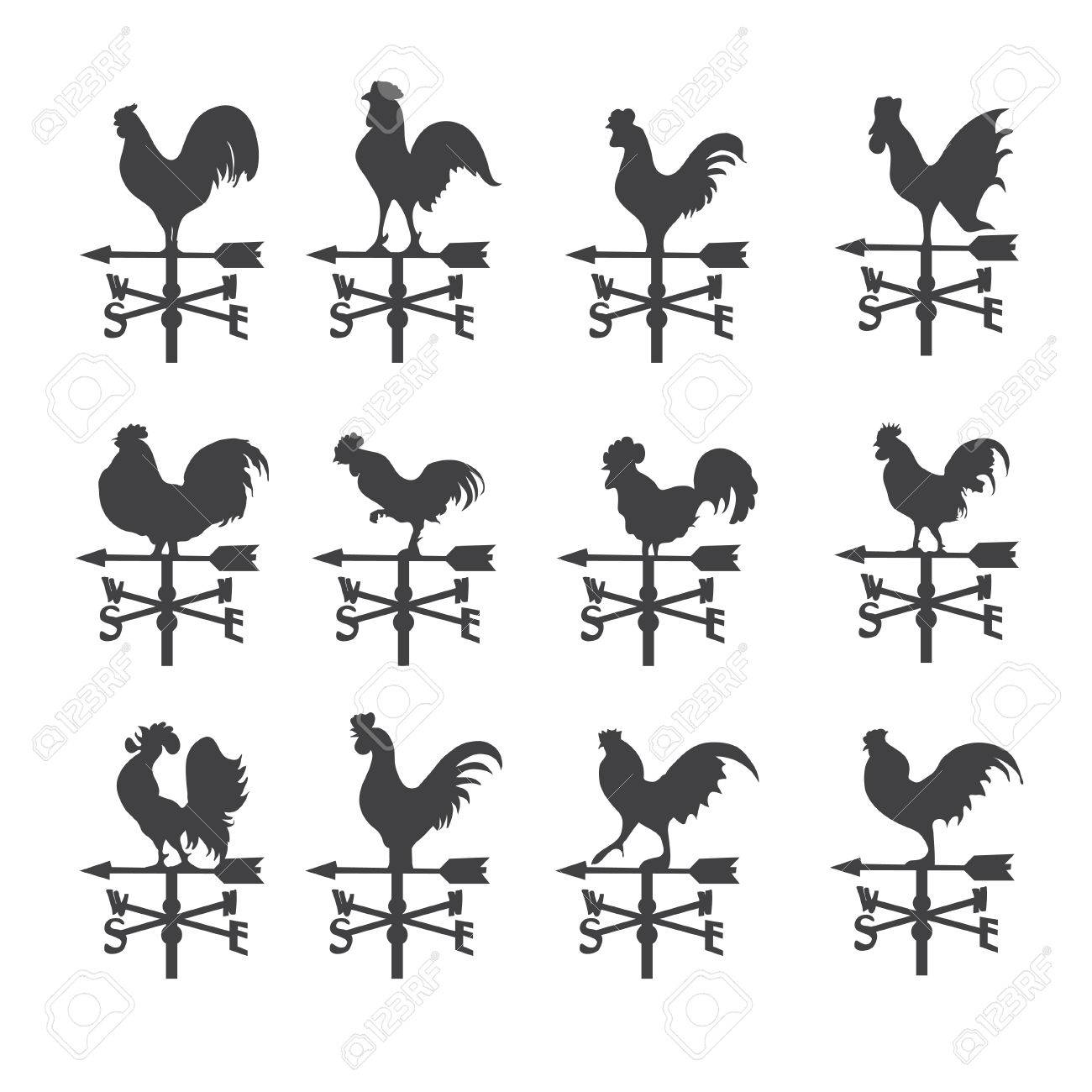 Weather Vane Icon Royalty Free Cliparts Vectors And Stock Illustration Image 40187929