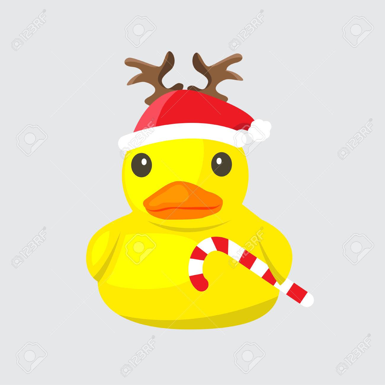 christmas bath duck