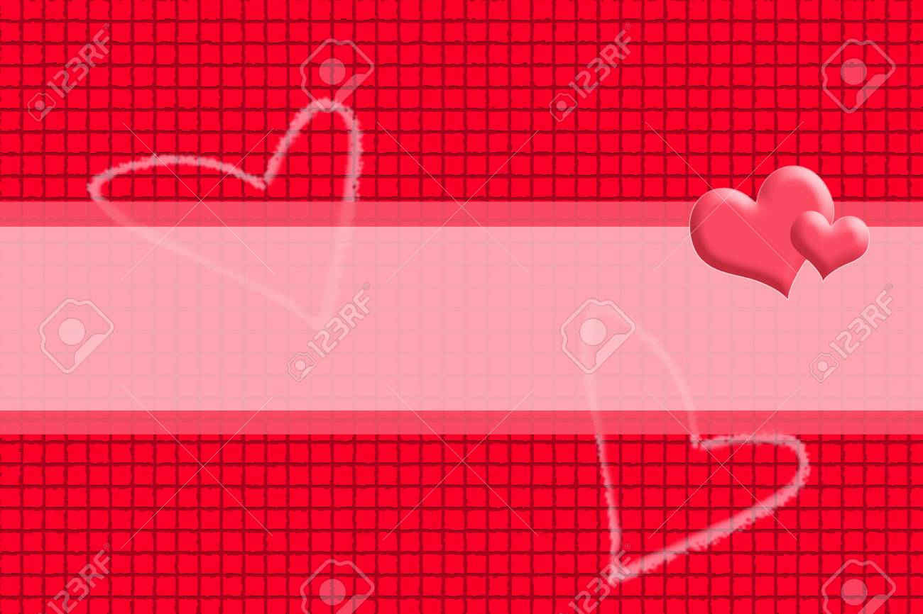 The Red background in a box style concatenating and Heart Picture - 22174783 The Red background in a box style concatenating and Heart Picture - 22174783
