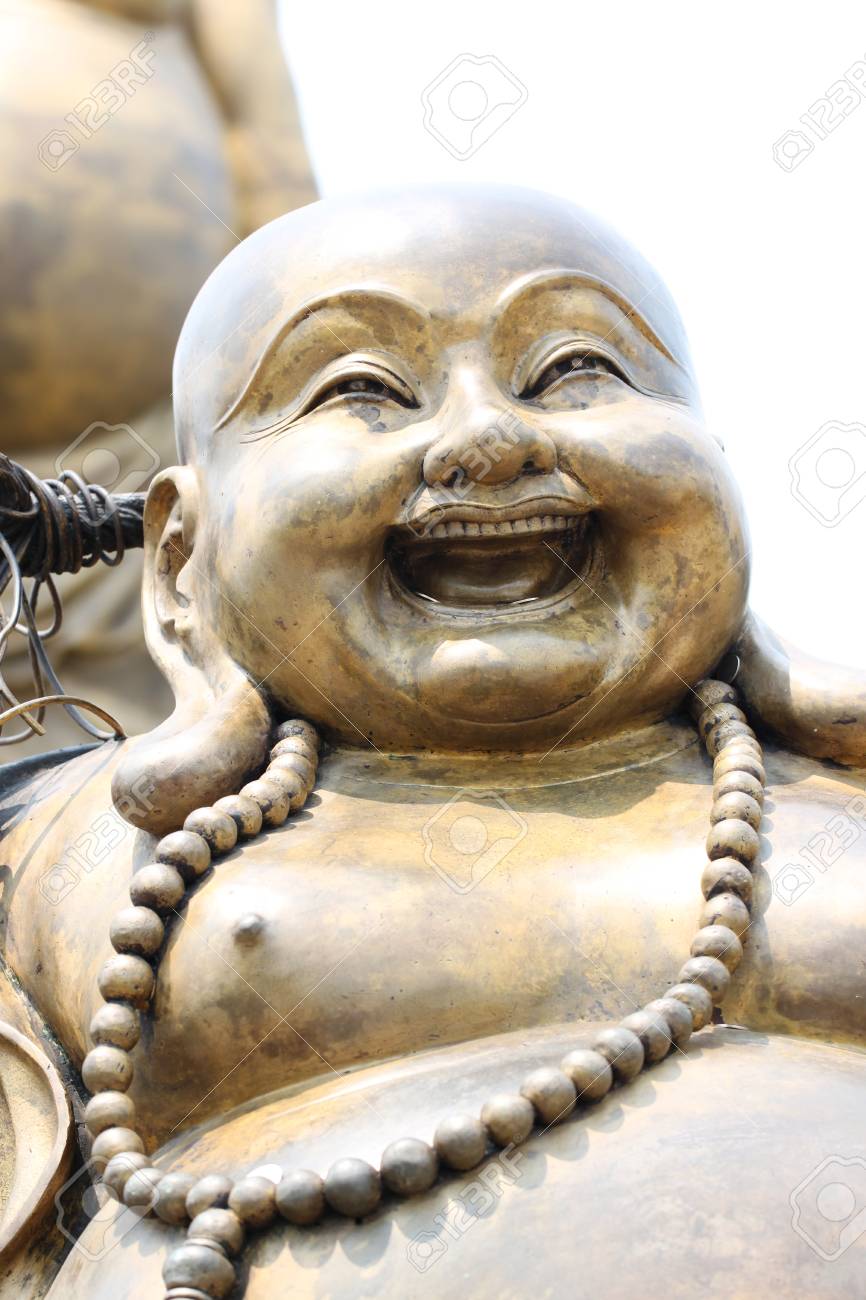 木製 神像 笑顔のデザイン