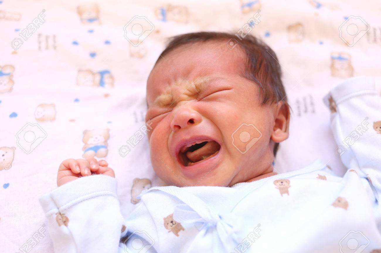 baby crying for milk