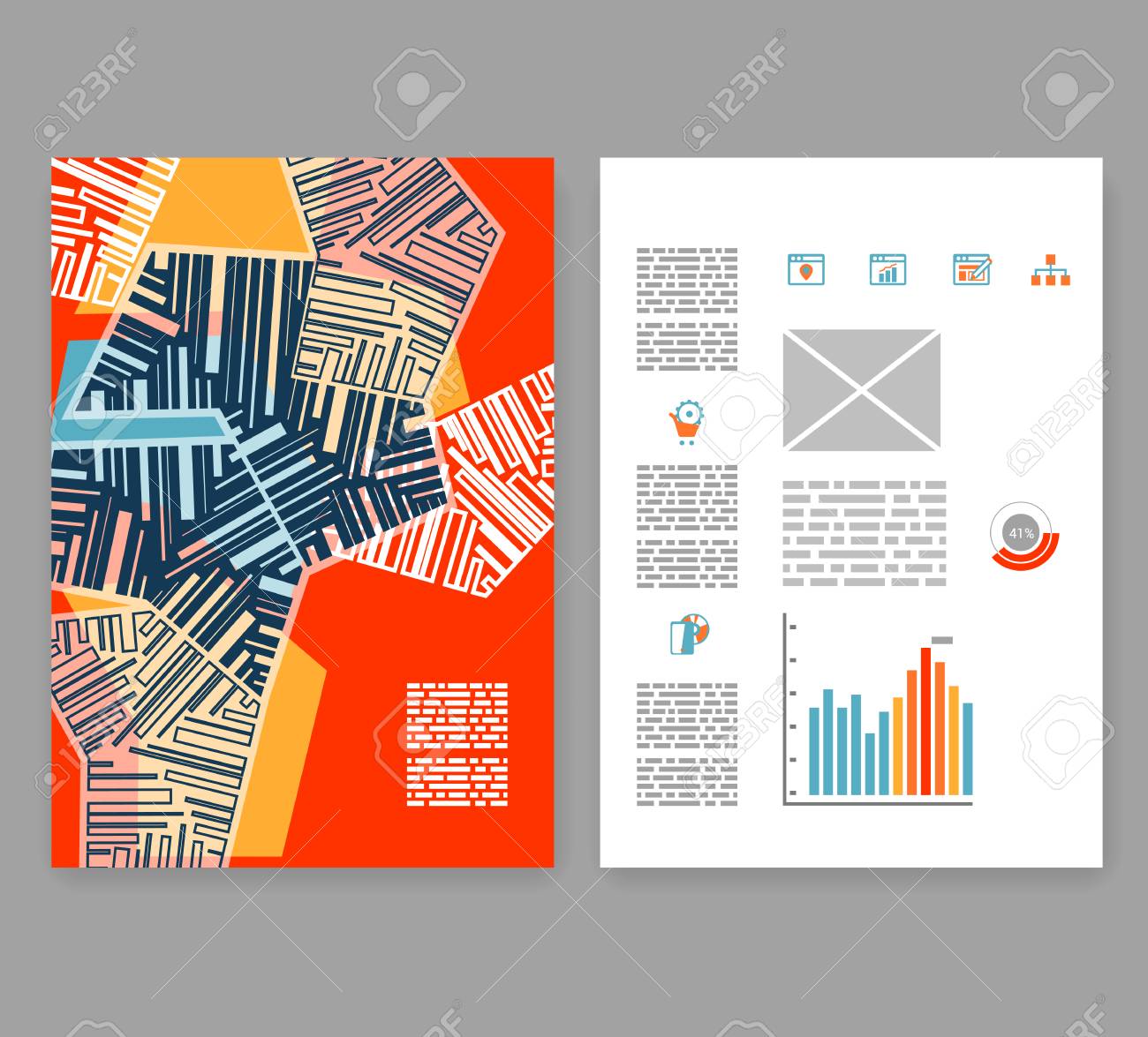 flyer leaflet booklet layout editable design template a4
