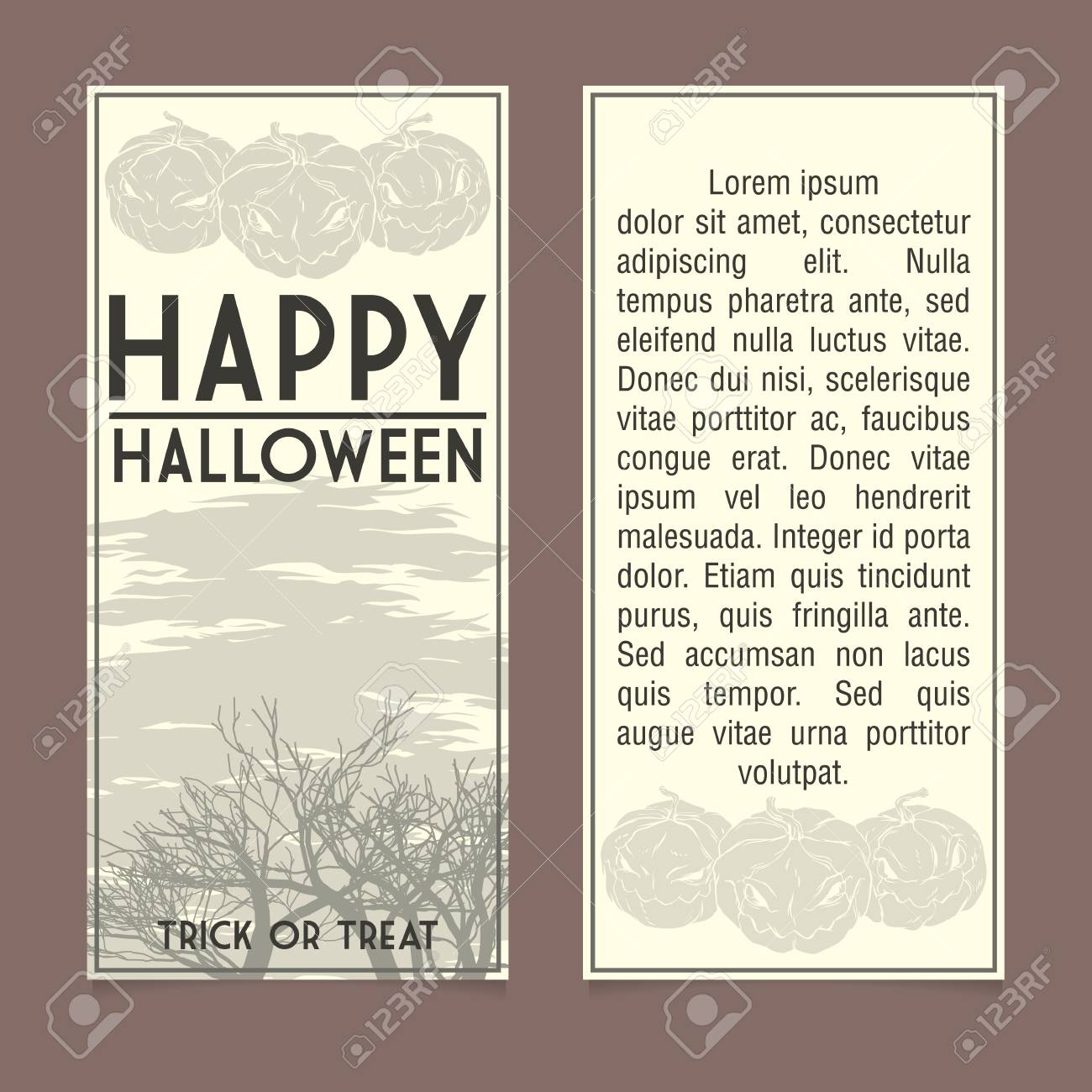 halloween invitation template front and back sides halloween invitation template