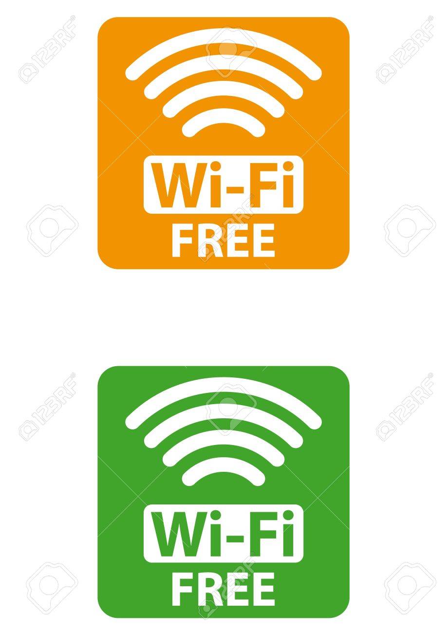 無料 Wi Fi の記号のイラスト素材 ベクタ Image