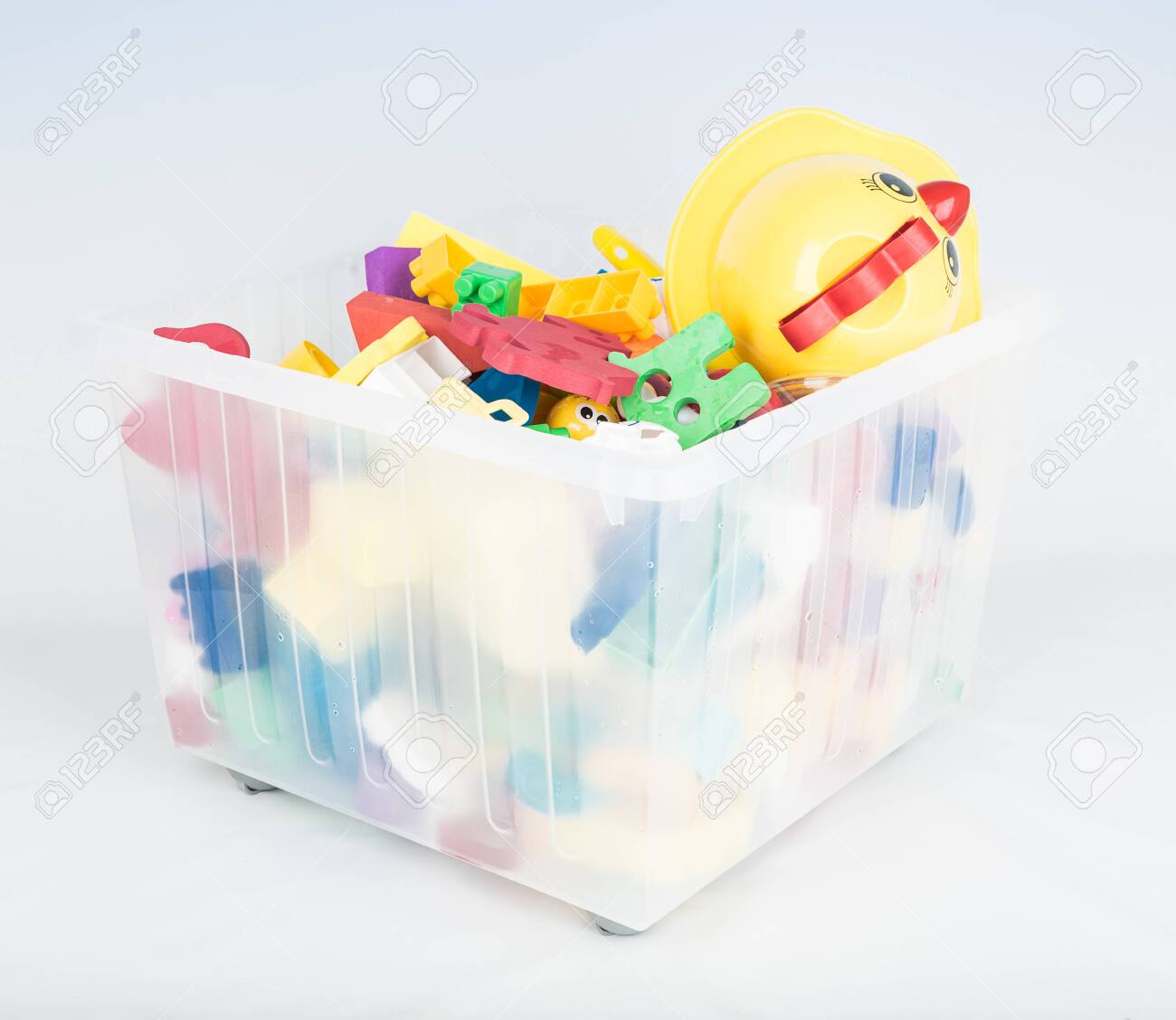 plastic container for toys