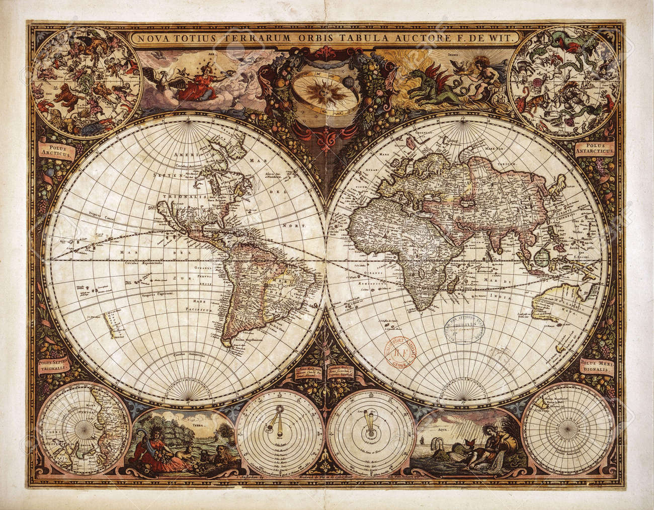 1779年製 アンティーク 世界 地図 本物