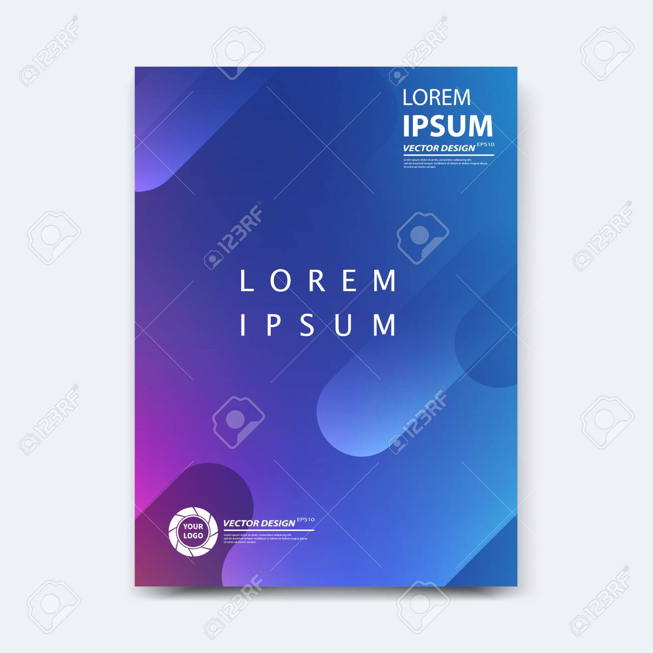 Abstract vector design for cover, poster, banner, flyer, business card, magazine annual report, title page, brochure template layout or booklet .A4 size with geometric shapes on white background. - 104581712 Abstract vector design for cover, poster, banner, flyer, business card, magazine annual report, title page, brochure template layout or booklet .A4 size with geometric shapes on white background. - 104581712