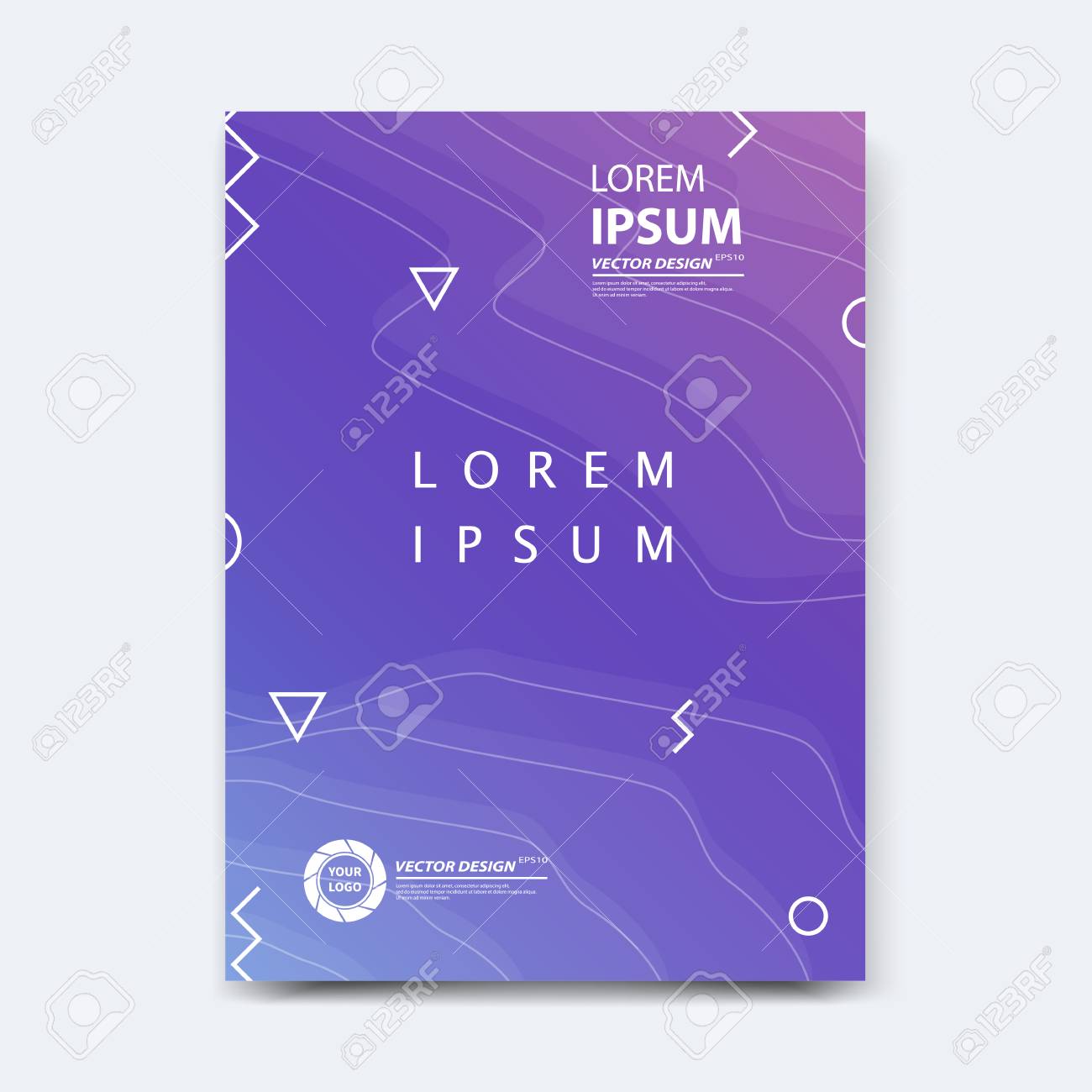 Abstract vector design for cover, poster, banner, flyer, business card, magazine annual report, title page, brochure template layout or booklet .A4 size with geometric shapes on white background. - 104581713 Abstract vector design for cover, poster, banner, flyer, business card, magazine annual report, title page, brochure template layout or booklet .A4 size with geometric shapes on white background. - 104581713