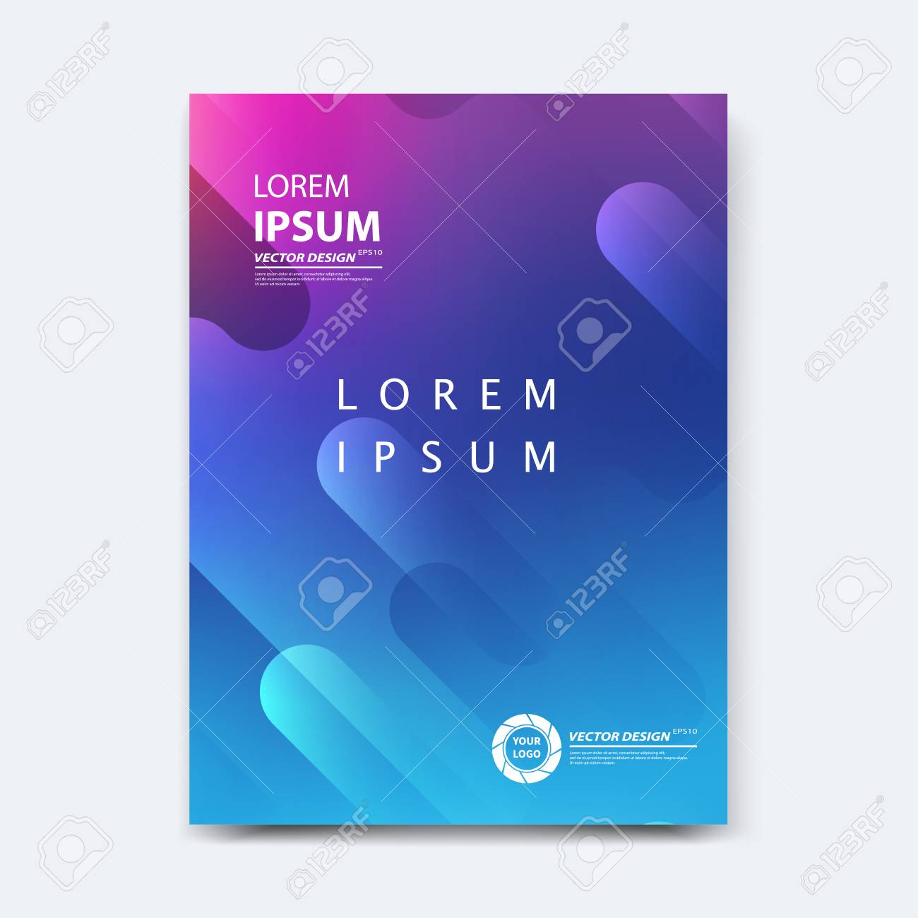 Abstract vector design for cover, poster, banner, flyer, business card, magazine annual report, title page, brochure template layout or booklet .A4 size with geometric shapes on white background. - 104581716 Abstract vector design for cover, poster, banner, flyer, business card, magazine annual report, title page, brochure template layout or booklet .A4 size with geometric shapes on white background. - 104581716
