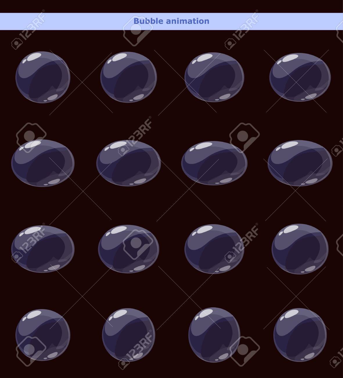 The game cartoon bubble frames for animation - 135870281 The game cartoon bubble frames for animation - 135870281