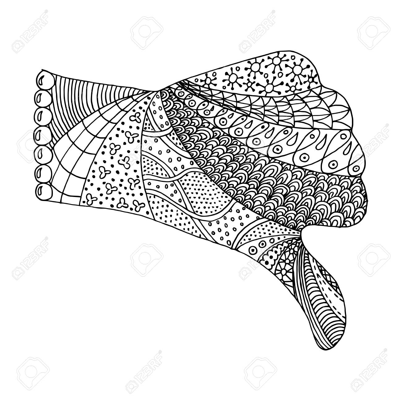 Hand Zentangle And Zendoodle Vector Illustration Arm Zenart