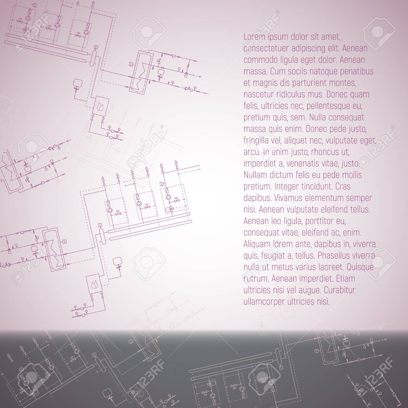 Dessin Dingénierie De Chaudière Pour Linstallation Illustration Vectorielle De Chauffe Eau Le Dispositif Technique Pour Le Chauffage Avec Flèche