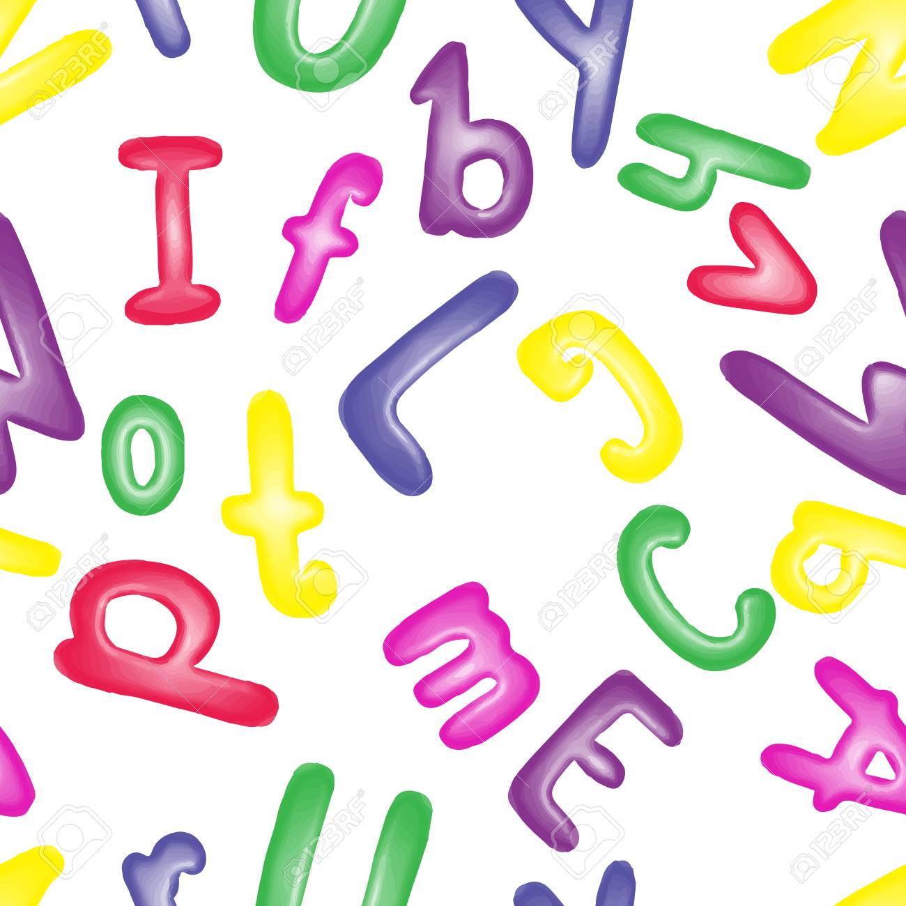 a seamless pattern background with colored letters wallpaper abc of