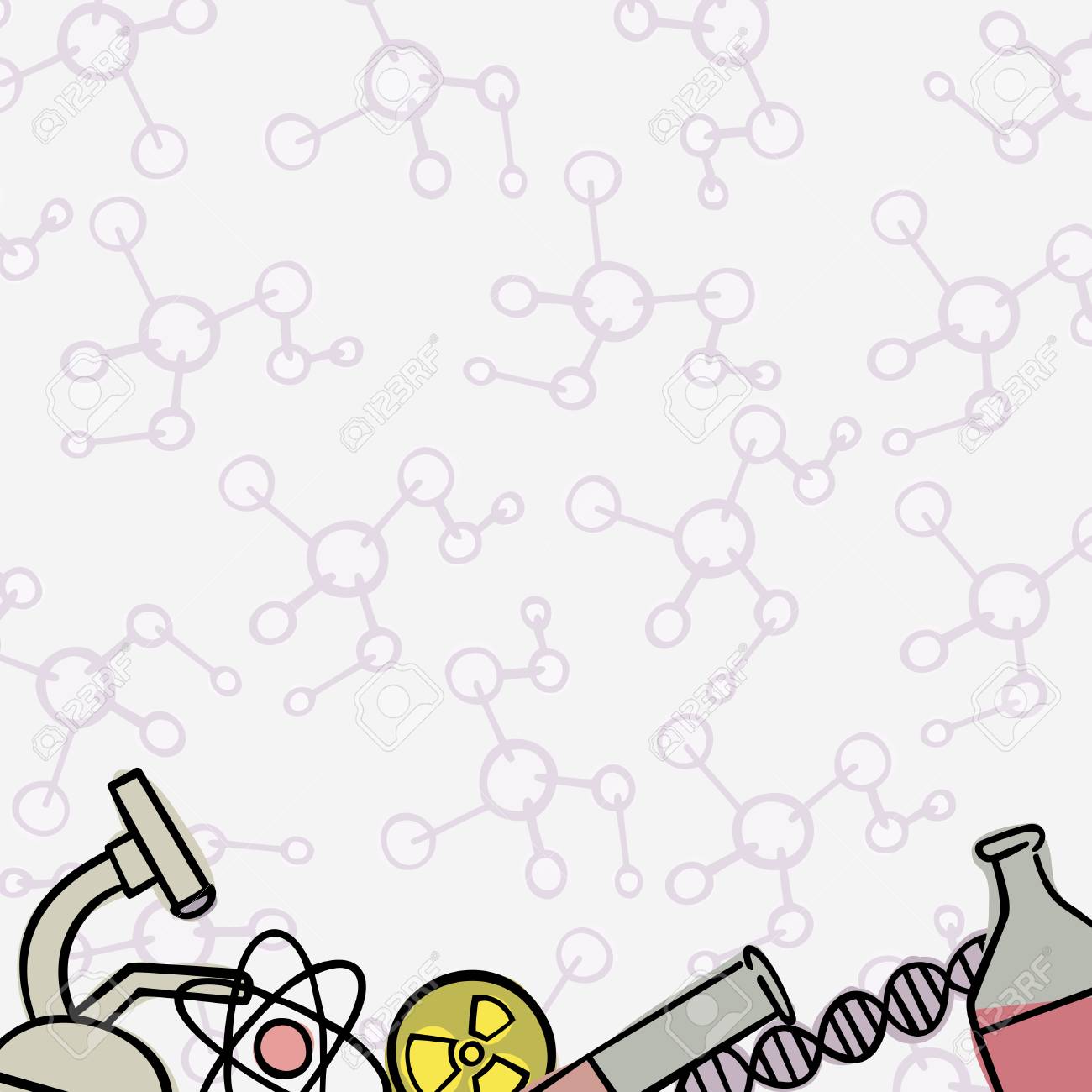science template chemistry vector