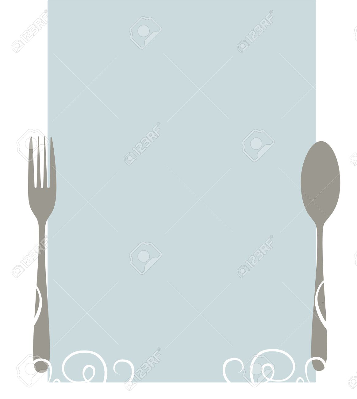 elegant blank menu template